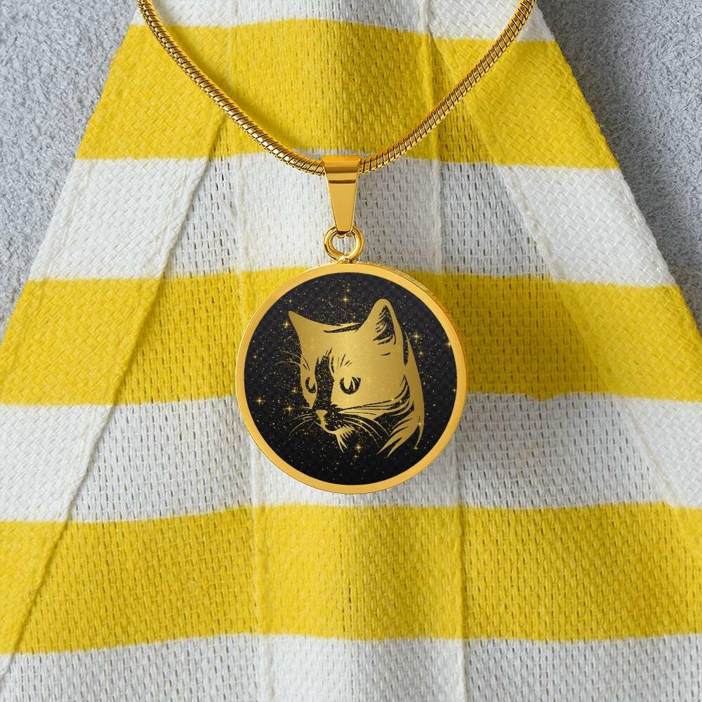 Golden Cat Necklace - Jewelry - Epileptic Al’s Shop