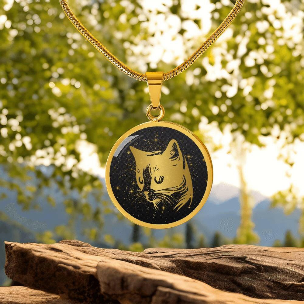 Golden Cat Necklace - Jewelry - Epileptic Al’s Shop