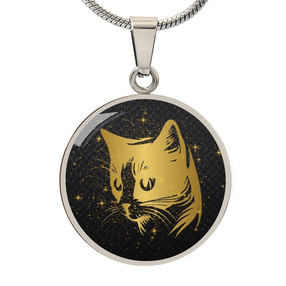 Golden Cat Necklace - Jewelry - Epileptic Al’s Shop