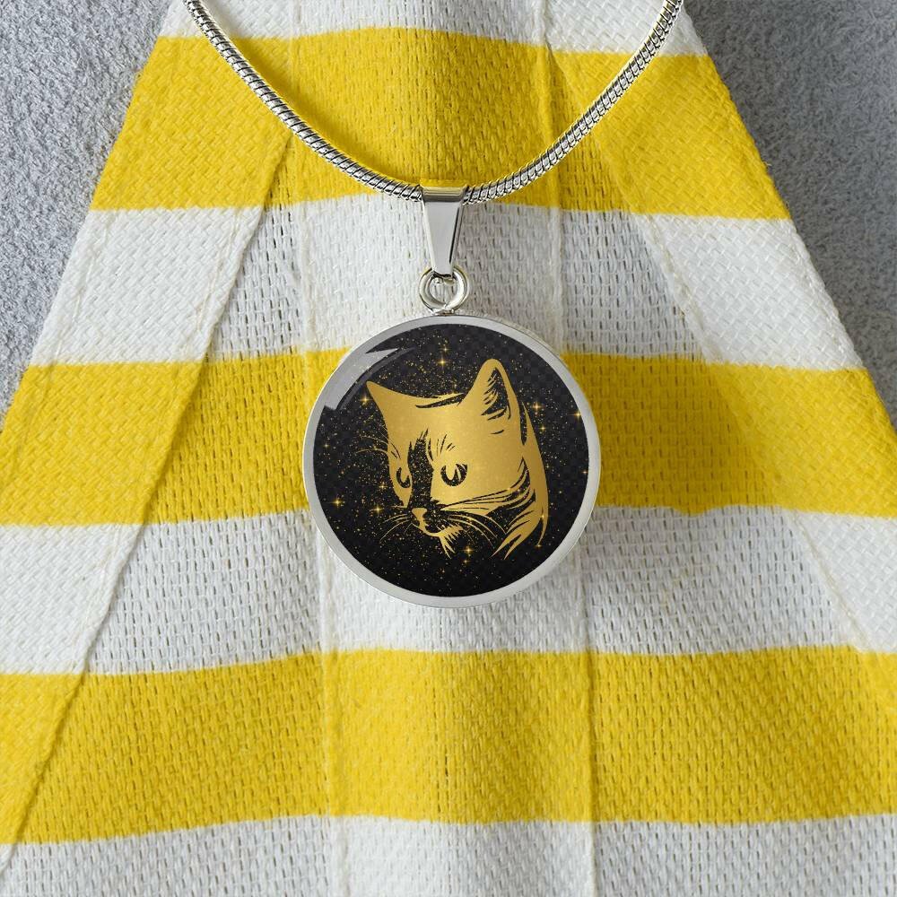 Golden Cat Necklace - Jewelry - Epileptic Al’s Shop