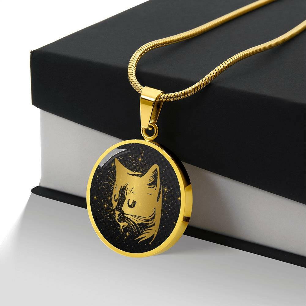 Golden Cat Necklace - Jewelry - Epileptic Al’s Shop