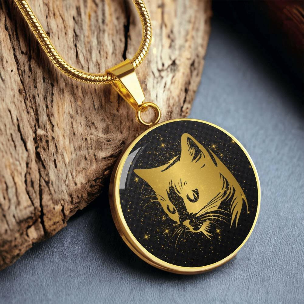 Golden Cat Necklace - Jewelry - Epileptic Al’s Shop