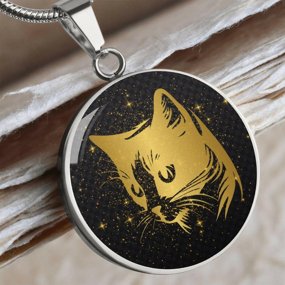 Golden Cat Necklace - Jewelry - Epileptic Al’s Shop