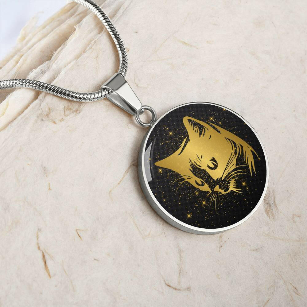 Golden Cat Necklace - Jewelry - Epileptic Al’s Shop