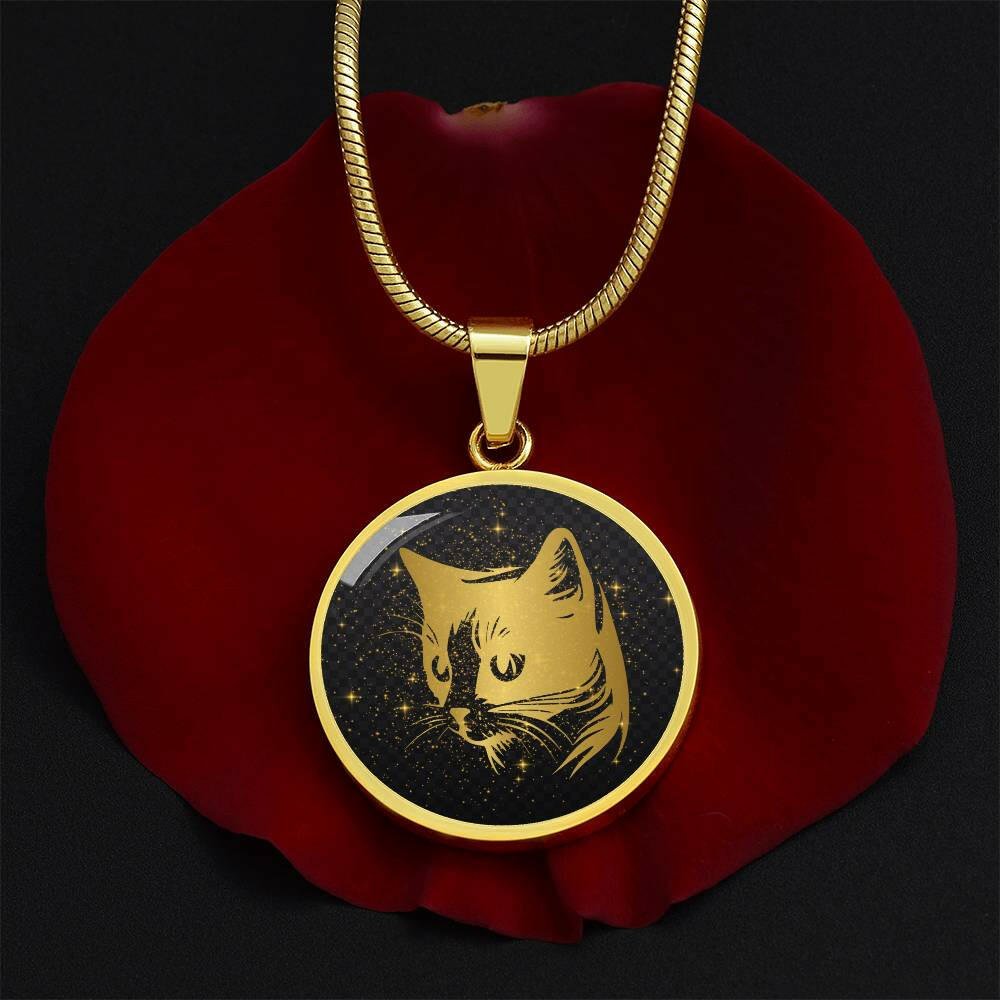 Golden Cat Necklace - Jewelry - Epileptic Al’s Shop