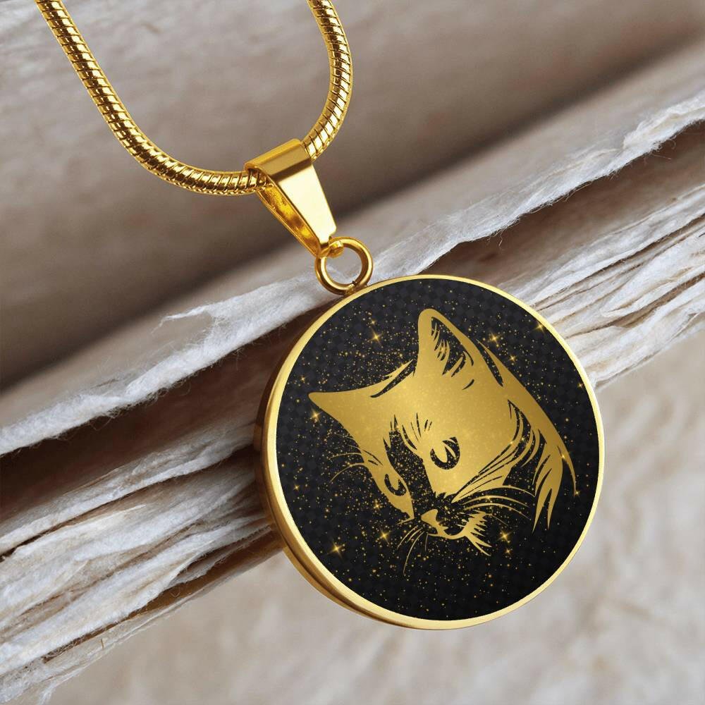 Golden Cat Necklace - Jewelry - Epileptic Al’s Shop