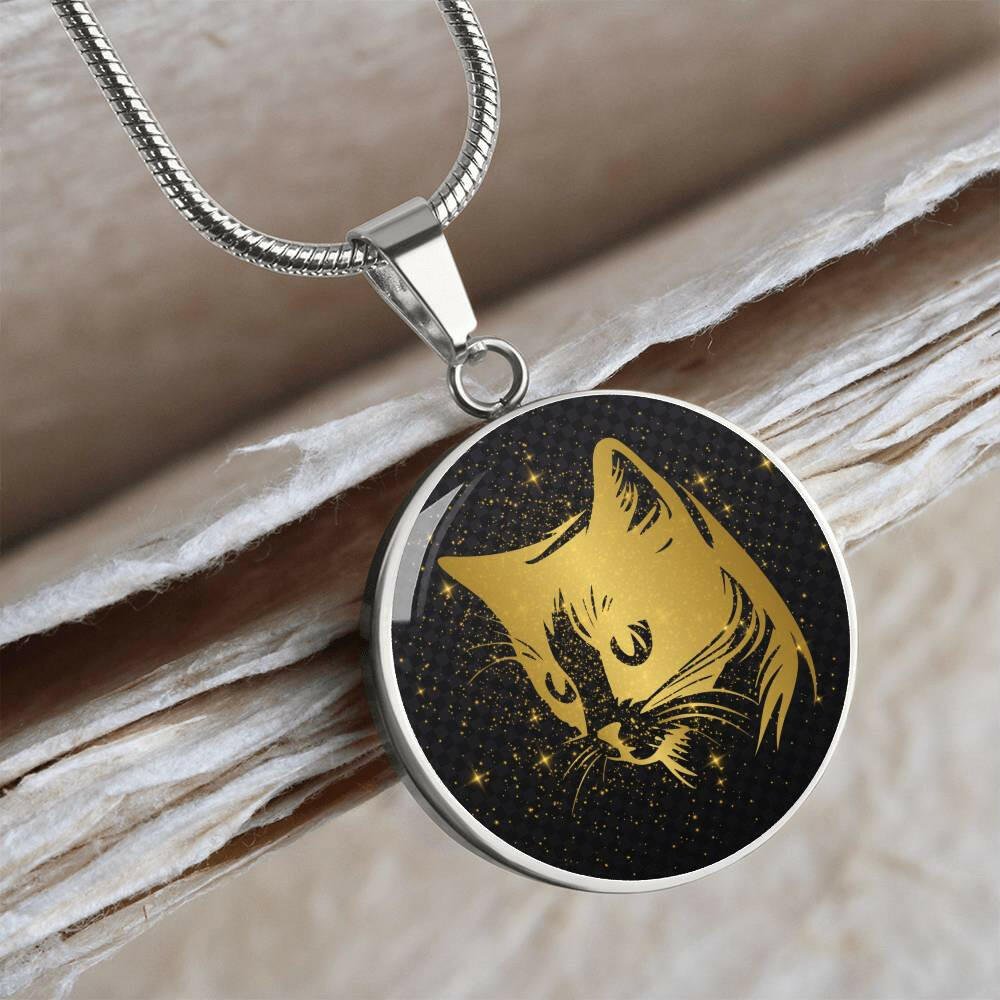 Golden Cat Necklace - Jewelry - Epileptic Al’s Shop