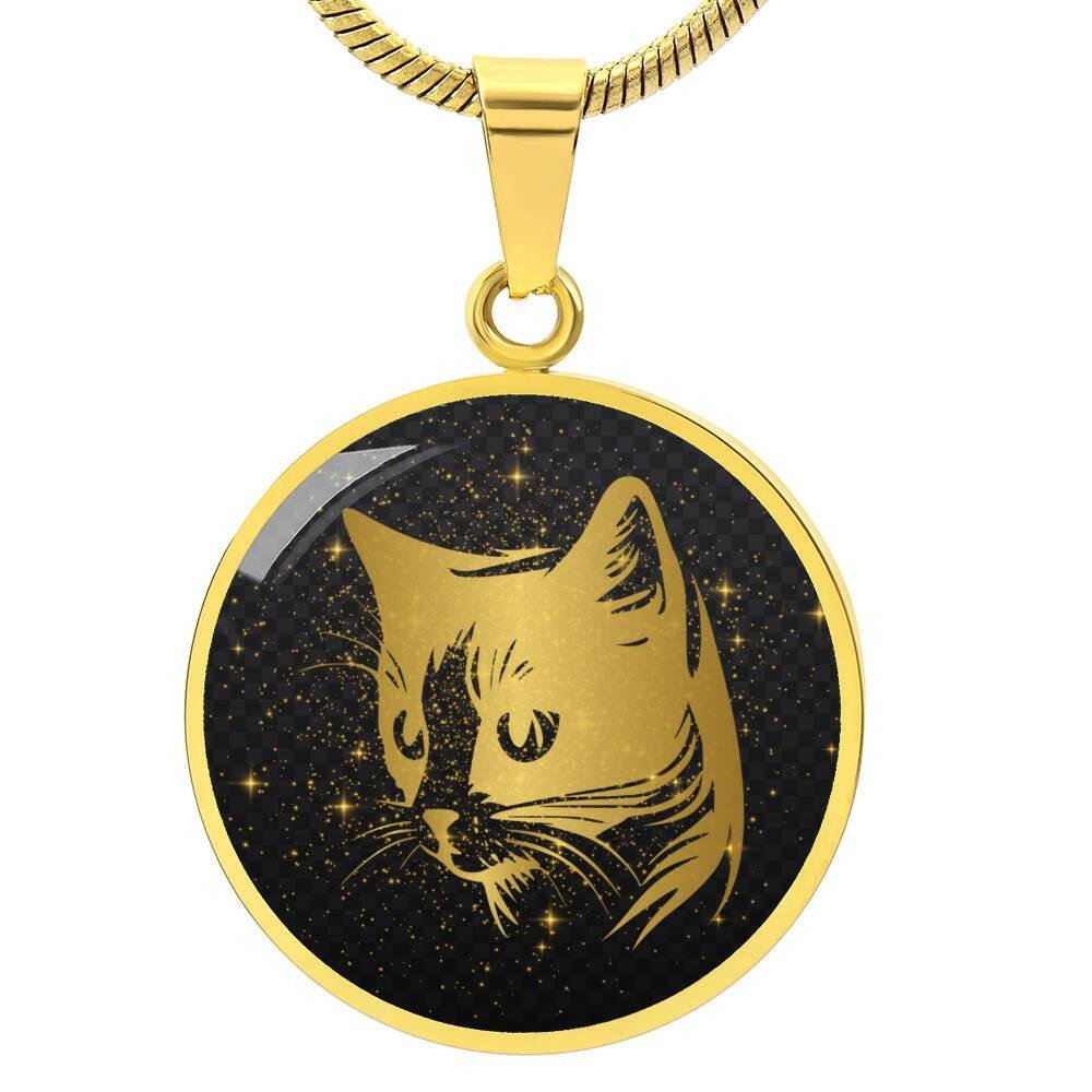 Golden Cat Necklace - Jewelry - Epileptic Al’s Shop