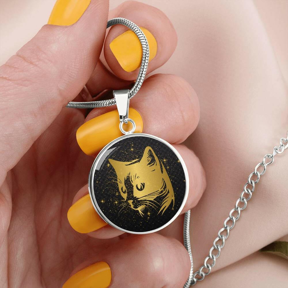 Golden Cat Necklace - Jewelry - Epileptic Al’s Shop