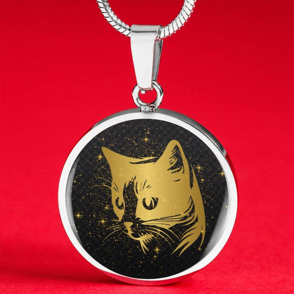 Golden Cat Necklace - Jewelry - Epileptic Al’s Shop