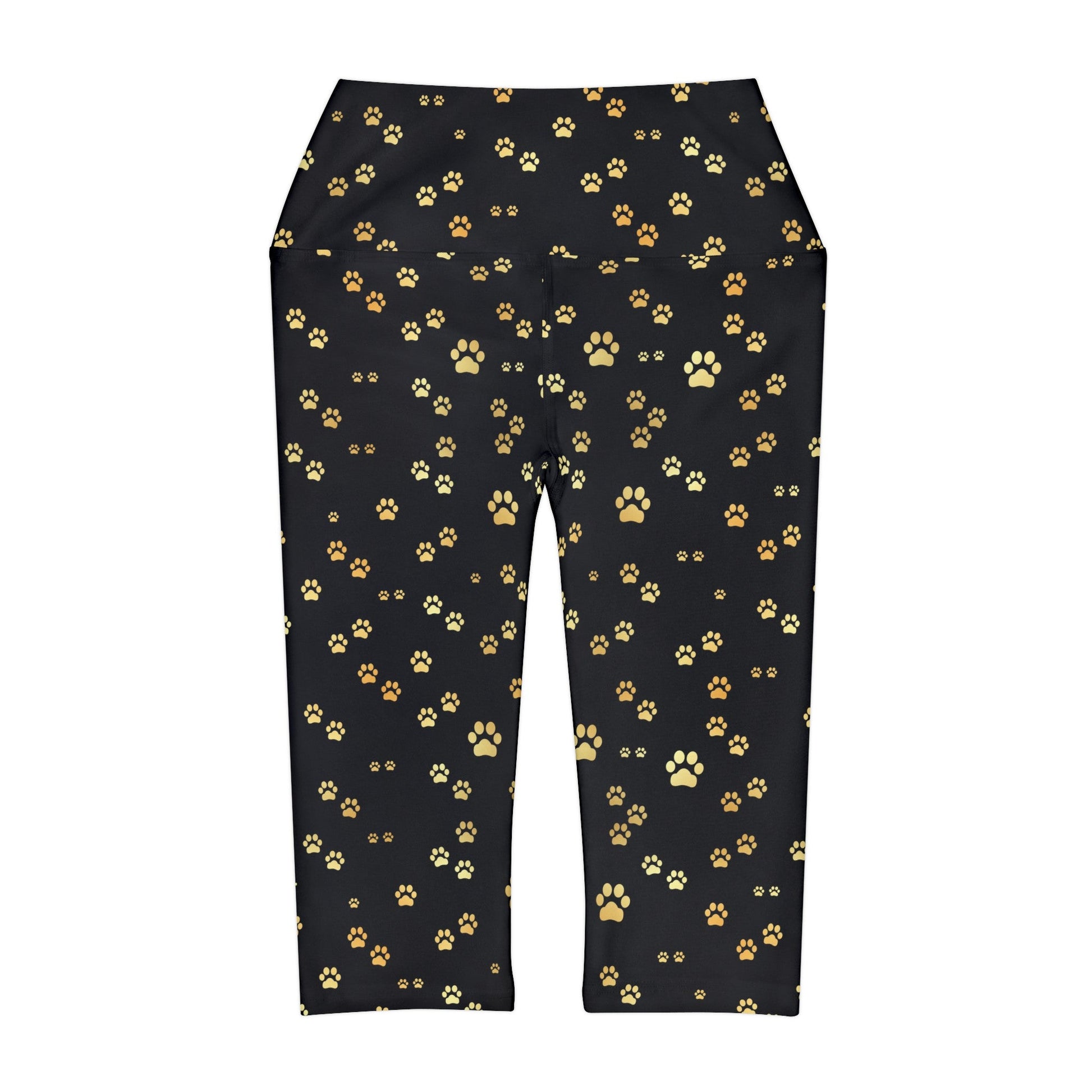 Golden Paws Yoga Capri Leggings - All Over Prints - Epileptic Al’s Shop