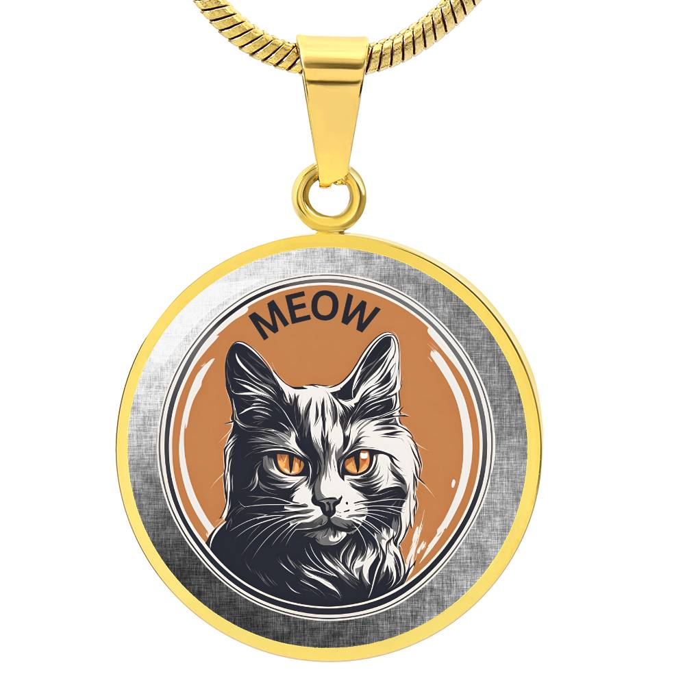 Gray Meow Necklace - Jewelry - Epileptic Al’s Shop