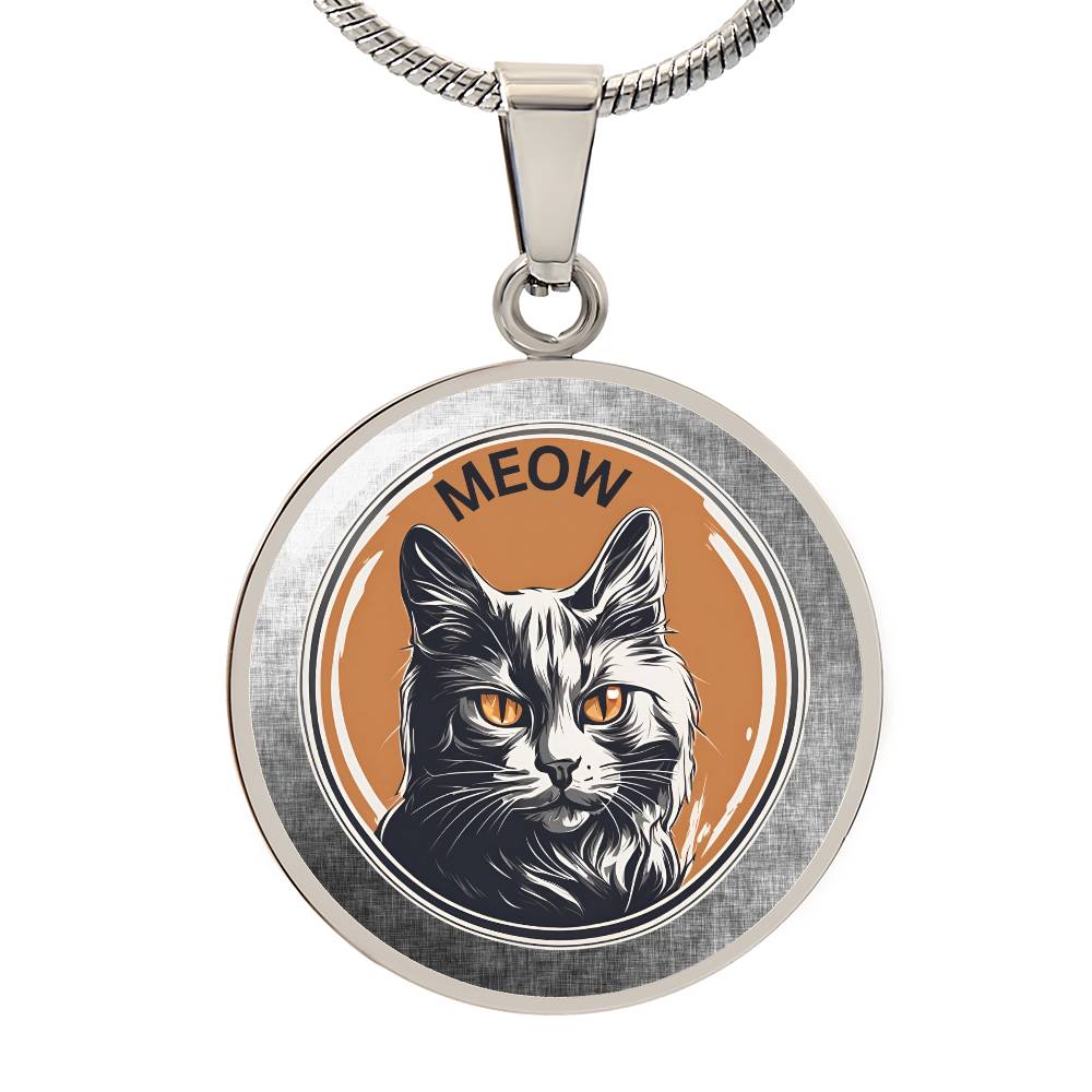 Gray Meow Necklace - Jewelry - Epileptic Al’s Shop