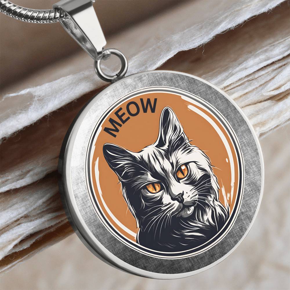 Gray Meow Necklace - Jewelry - Epileptic Al’s Shop