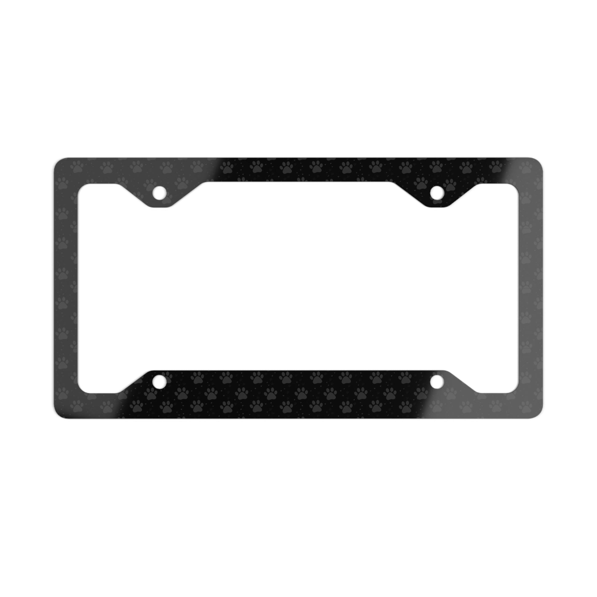 Gray Paws Metal License Plate Frame - Accessories - Epileptic Al’s Shop