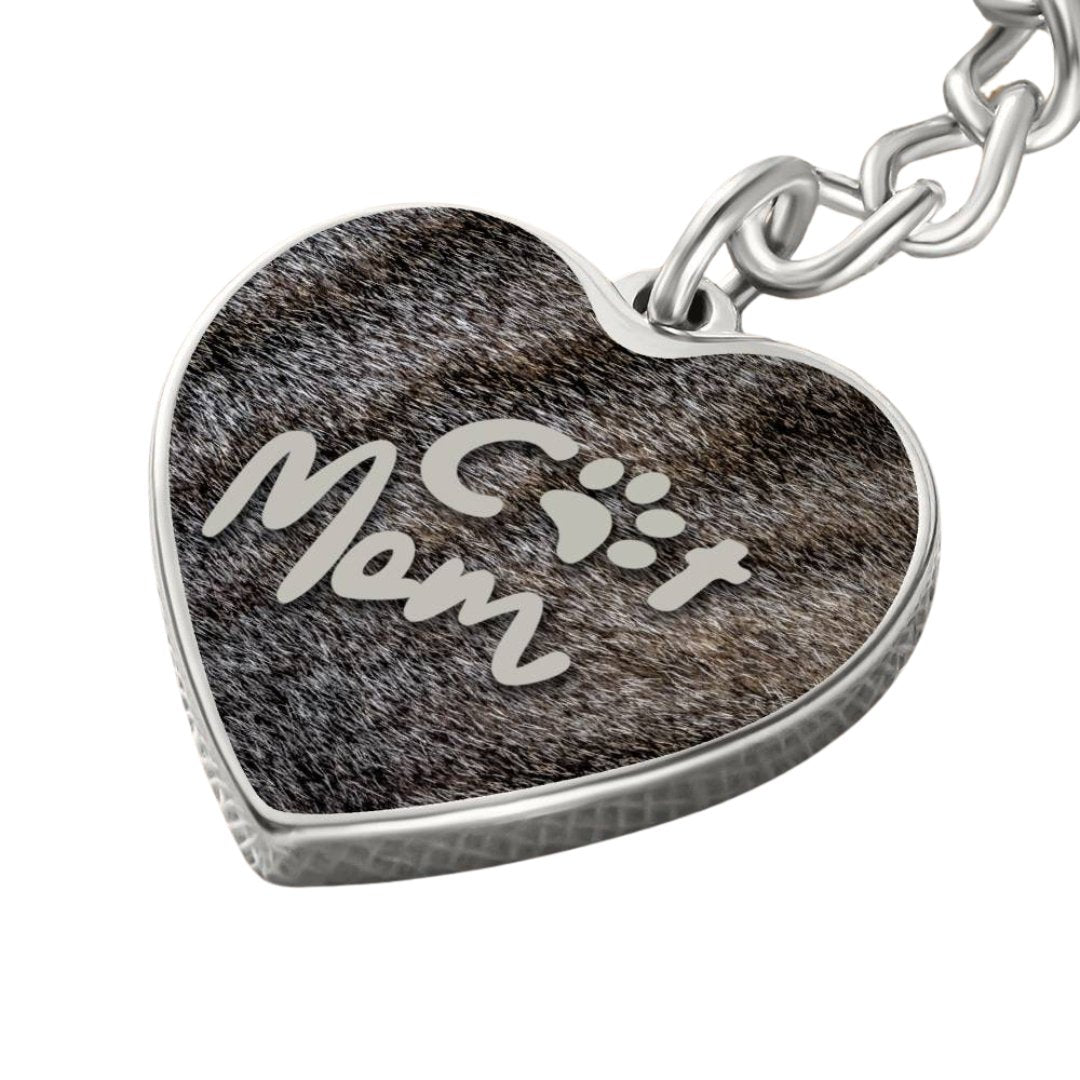 Gray Tabby Mom Keychain - Jewelry - Epileptic Al’s Shop