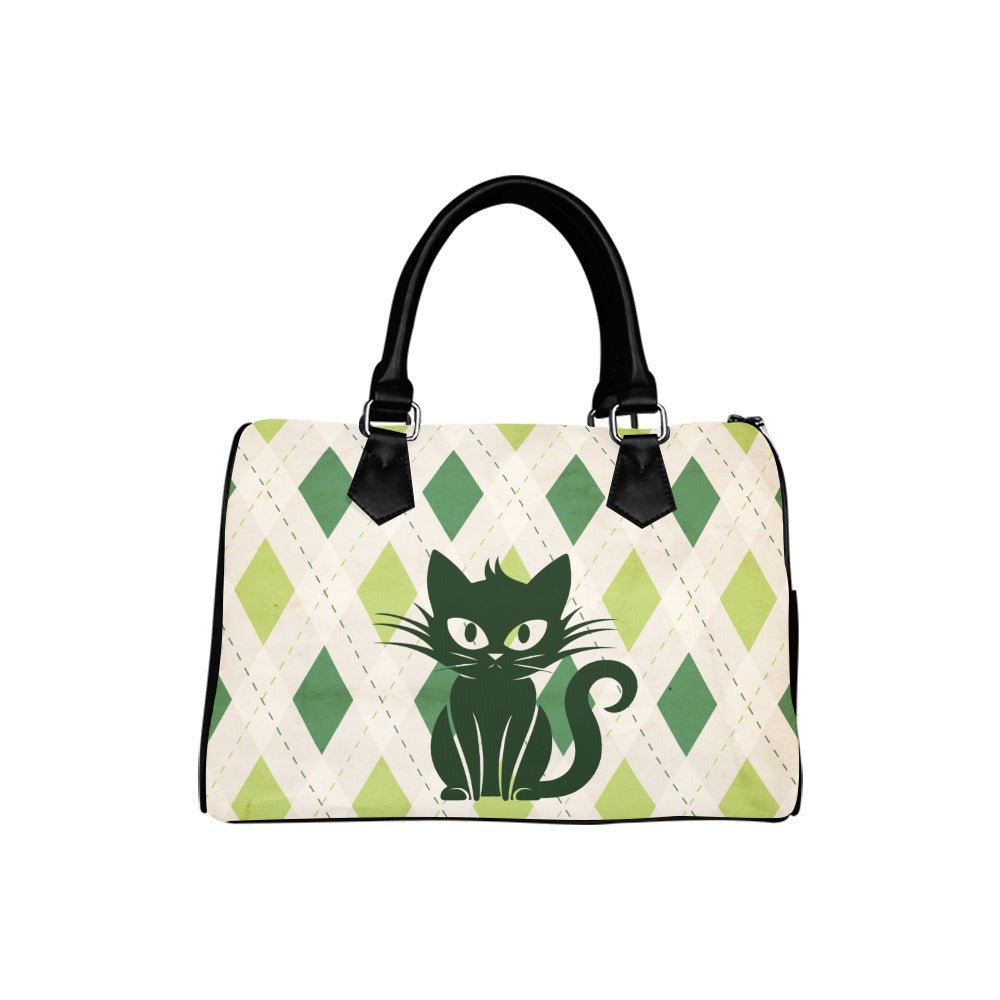 Green Cat Barrel Type Handbag - Bags - Epileptic Al’s Shop