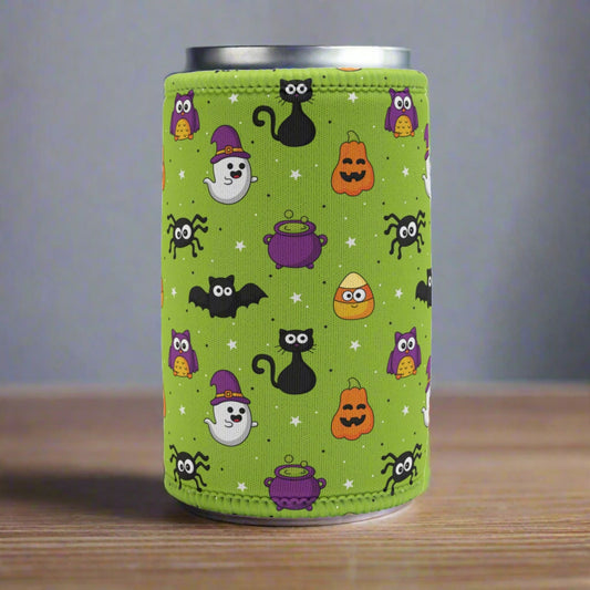 Green Halloween Stubby Cooler - Accessories - Epileptic Al’s Shop