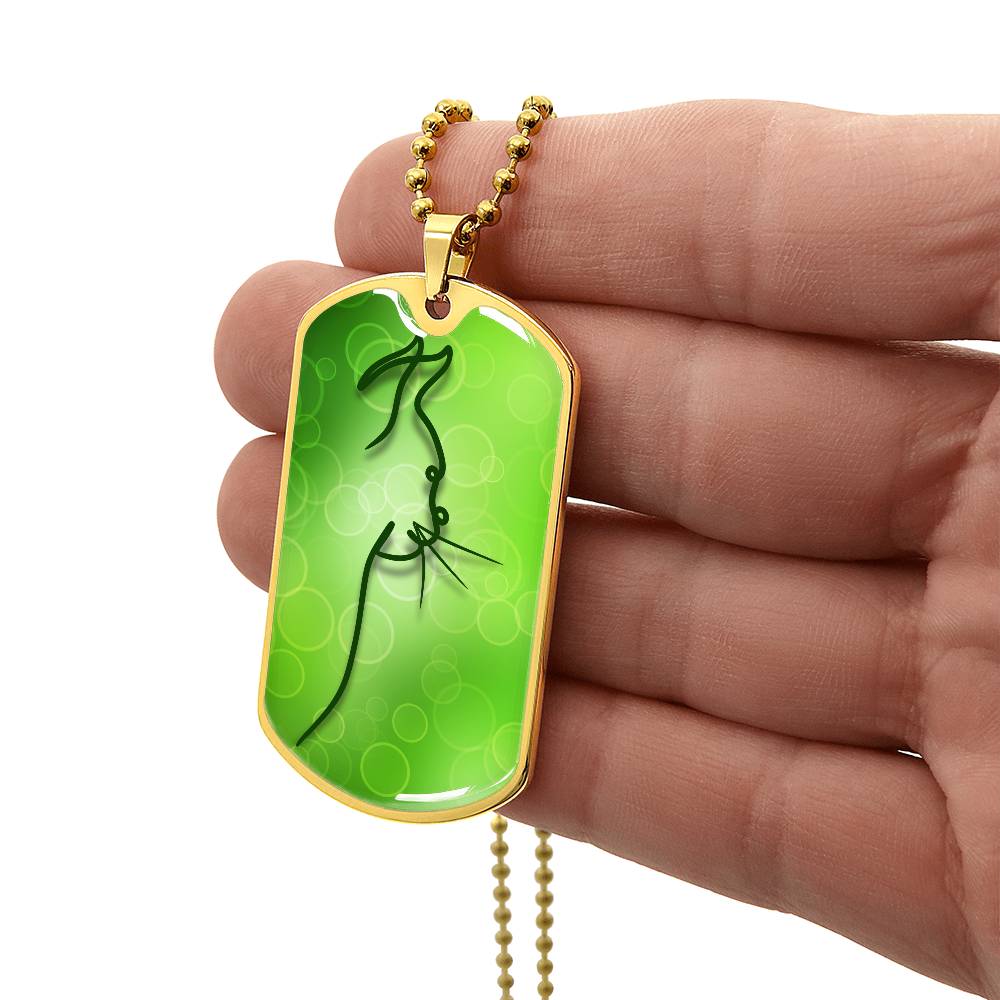 Green Kitty Necklace - Jewelry - Epileptic Al’s Shop