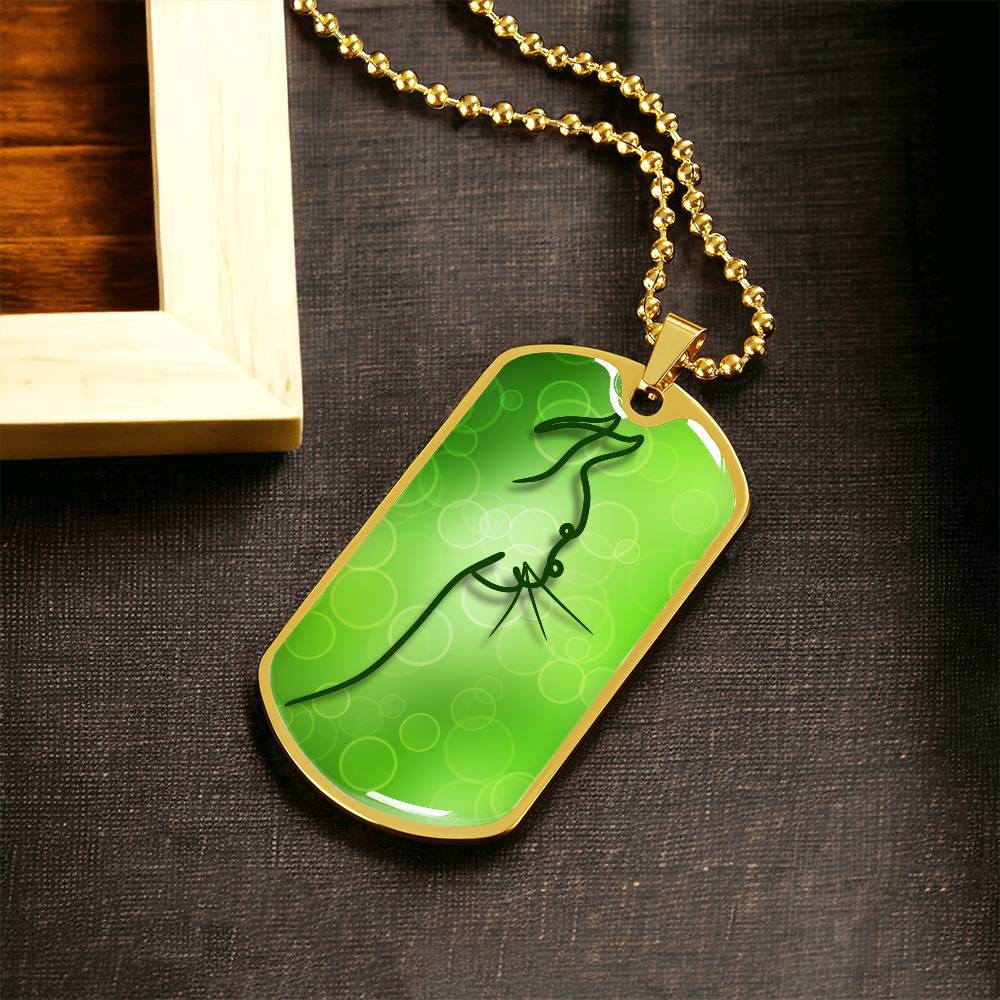 Green Kitty Necklace - Jewelry - Epileptic Al’s Shop