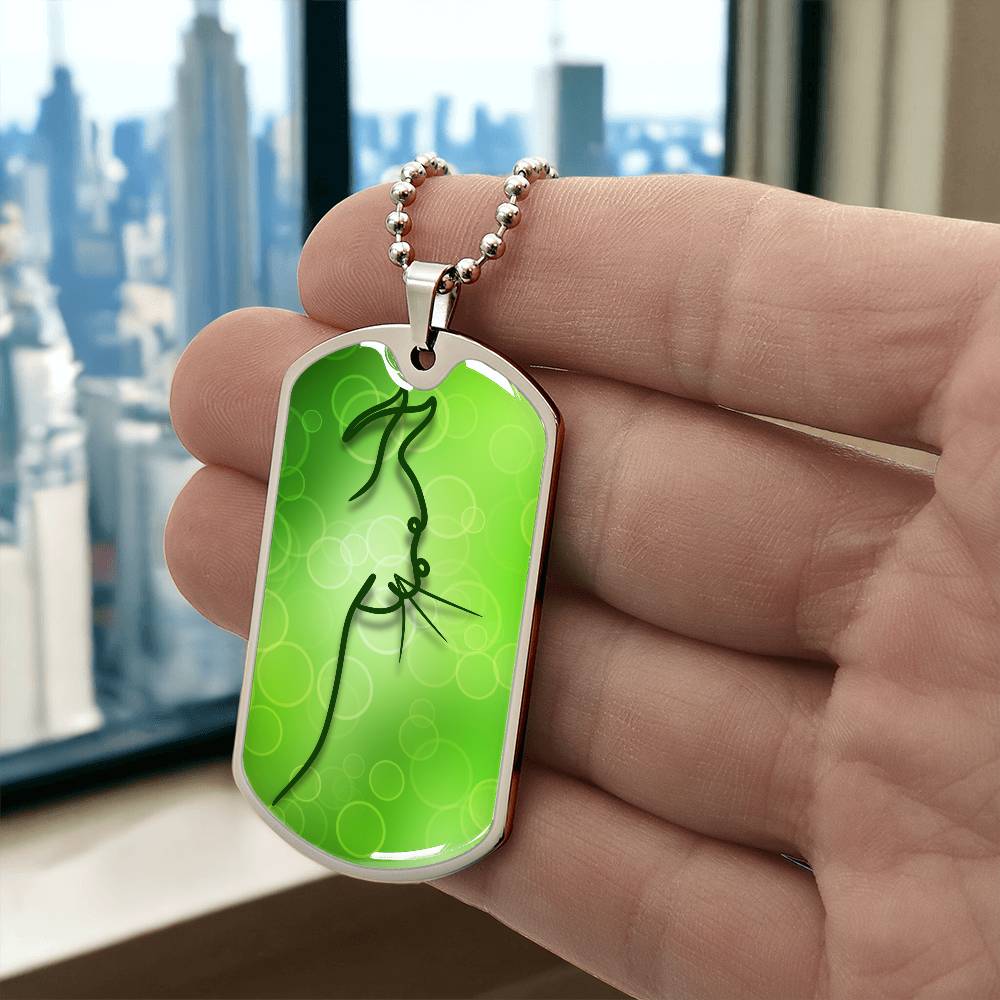 Green Kitty Necklace - Jewelry - Epileptic Al’s Shop