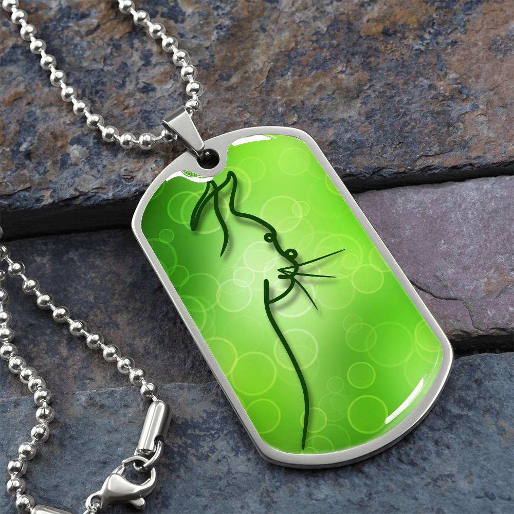 Green Kitty Necklace - Jewelry - Epileptic Al’s Shop