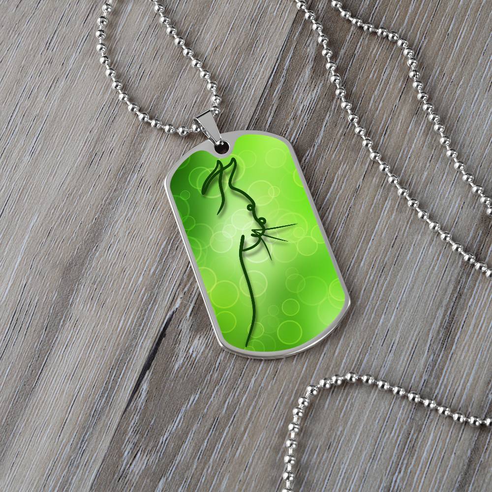 Green Kitty Necklace - Jewelry - Epileptic Al’s Shop