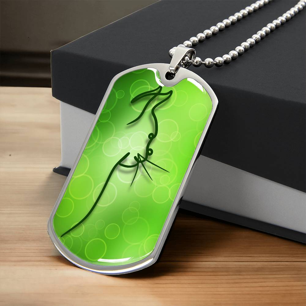 Green Kitty Necklace - Jewelry - Epileptic Al’s Shop