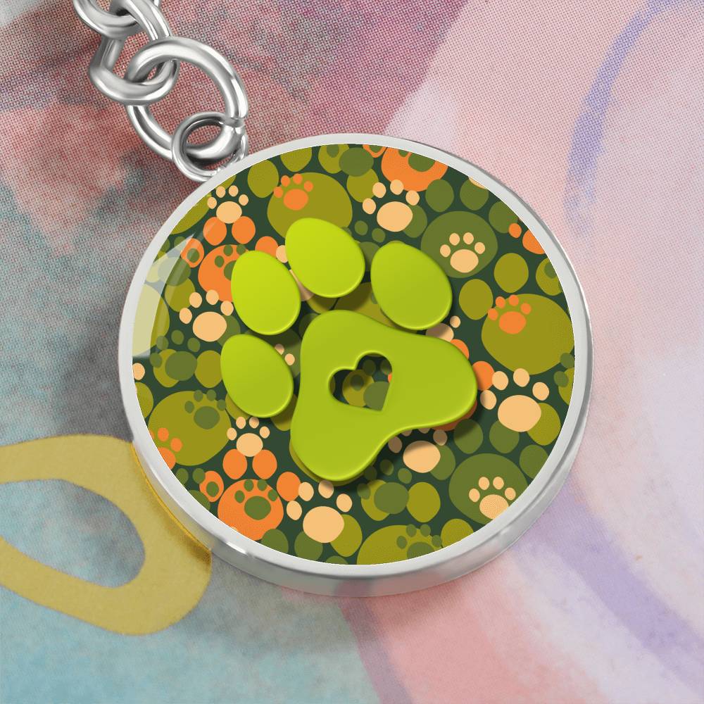 Green Paws Keychain - Jewelry - Epileptic Al’s Shop