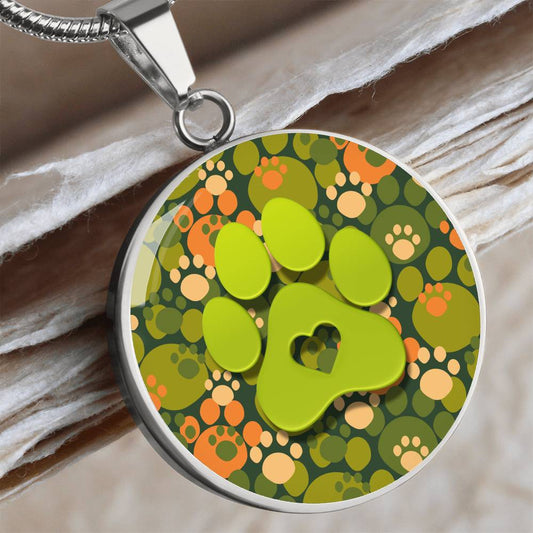 Green Paws Necklace - Jewelry - Epileptic Al’s Shop