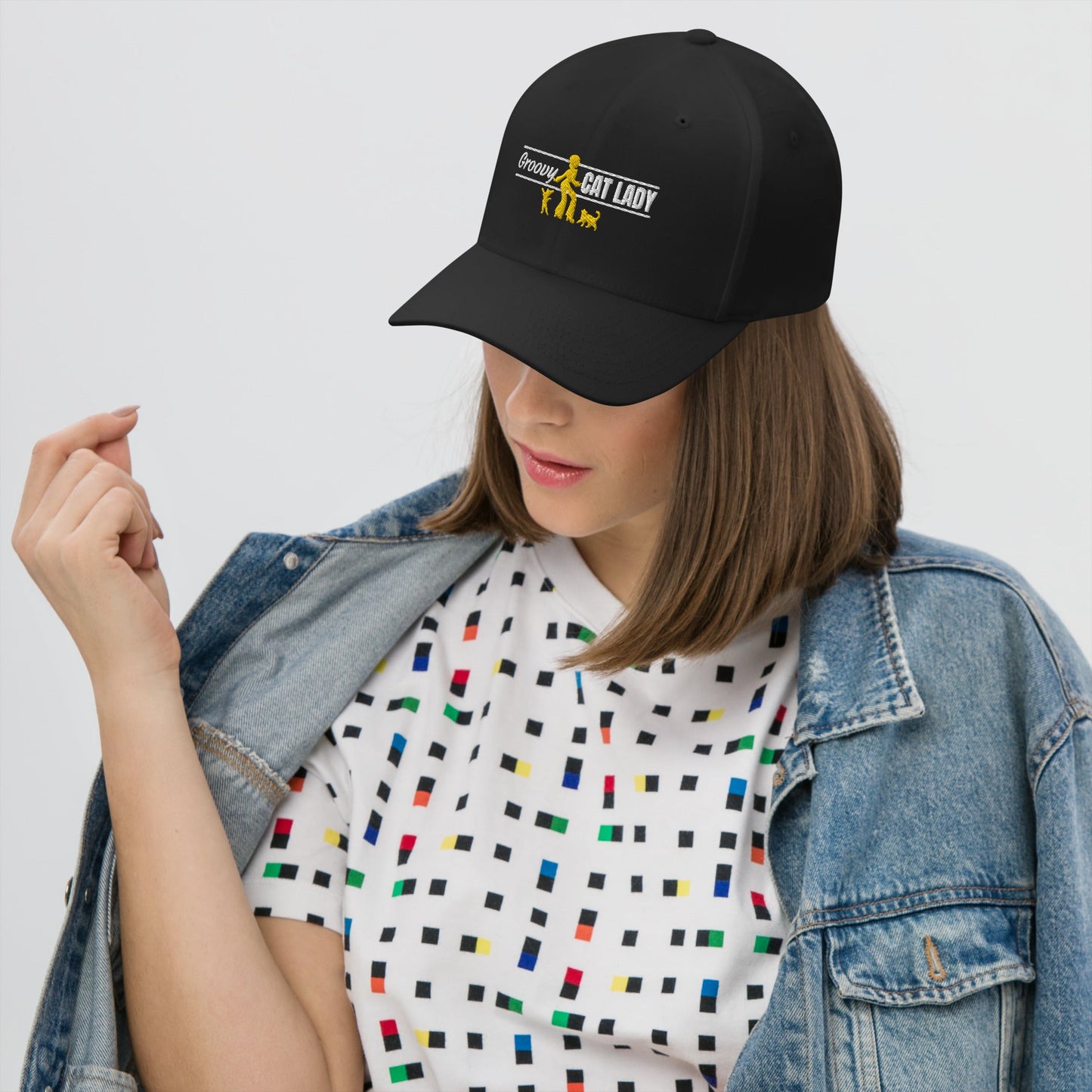 Groovy Cat Lady Structured Twill Cap - Hats - EpiAl's Shop