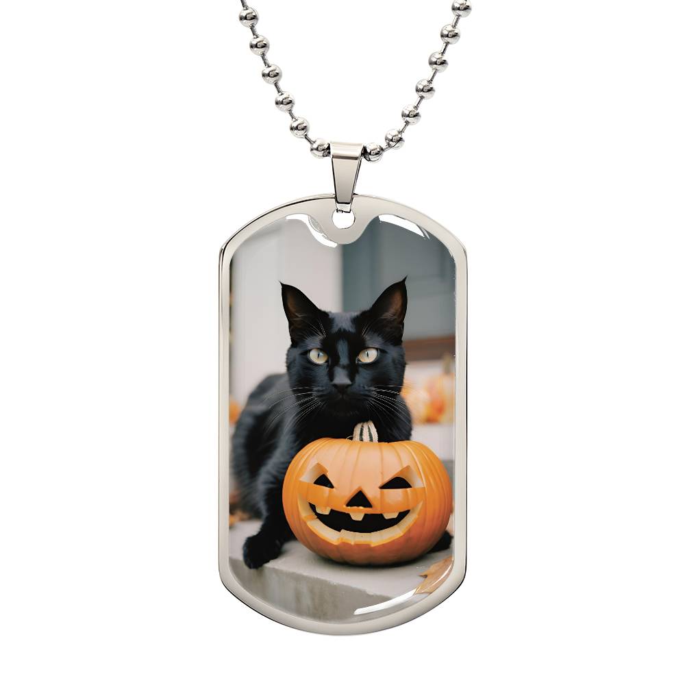 Halloween Black Cat Necklace - Jewelry - Epileptic Al’s Shop