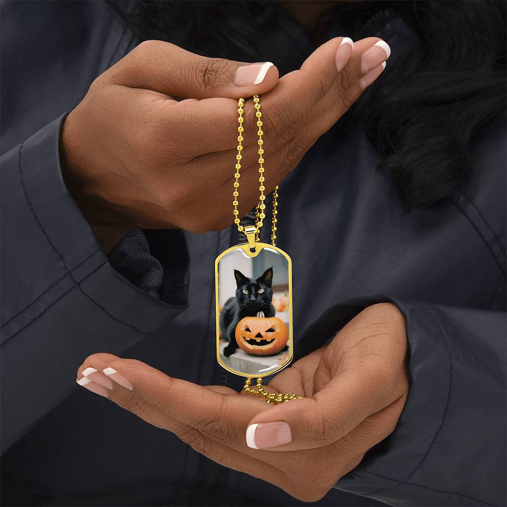 Halloween Black Cat Necklace - Jewelry - Epileptic Al’s Shop