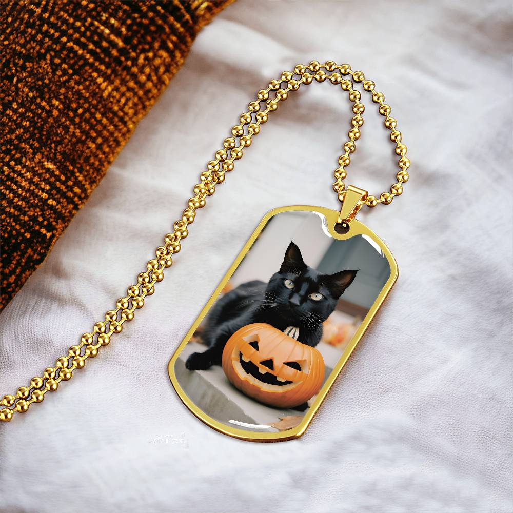 Halloween Black Cat Necklace - Jewelry - Epileptic Al’s Shop