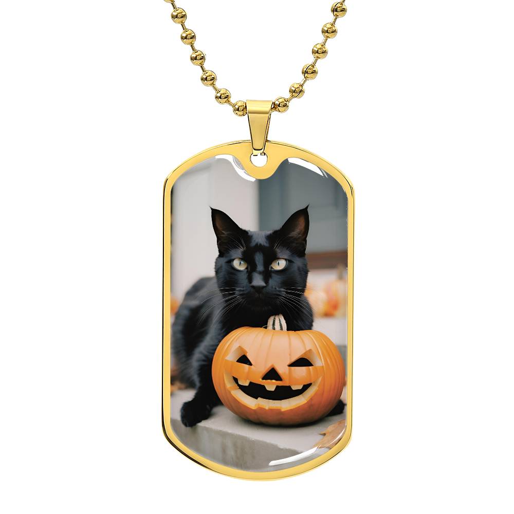 Halloween Black Cat Necklace - Jewelry - Epileptic Al’s Shop