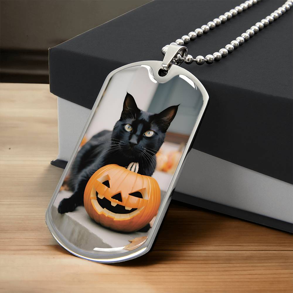 Halloween Black Cat Necklace - Jewelry - Epileptic Al’s Shop