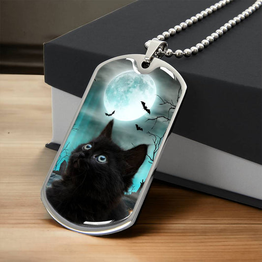 Halloween Black Cat Necklace - Jewelry - Epileptic Al’s Shop