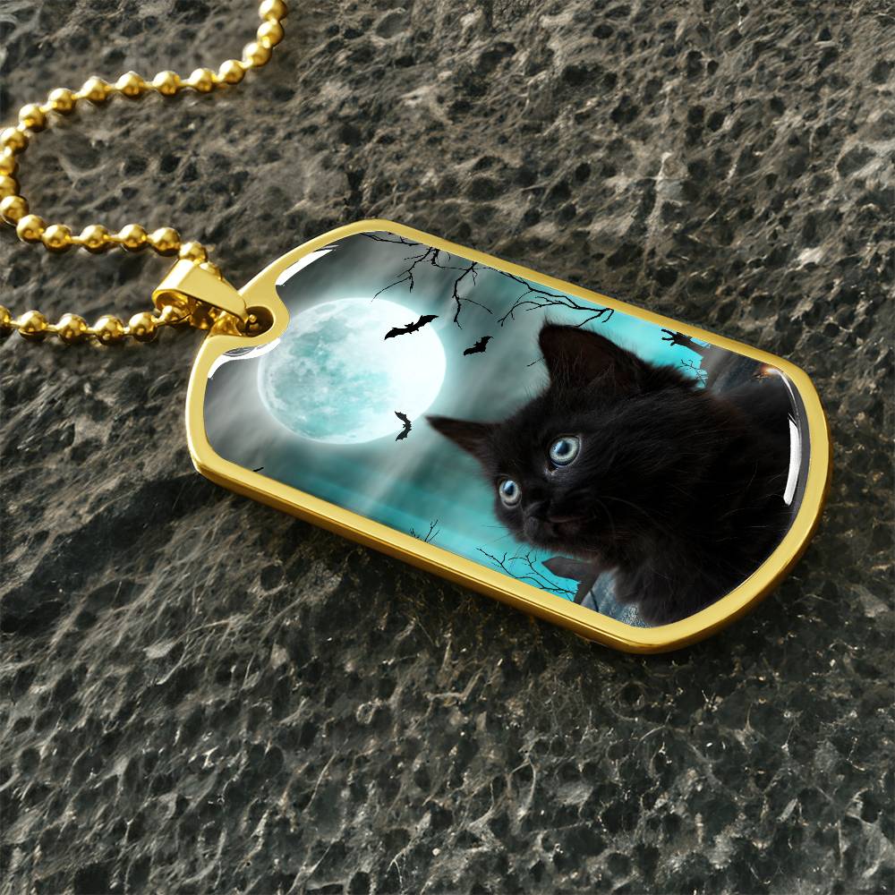 Halloween Black Cat Necklace - Jewelry - Epileptic Al’s Shop