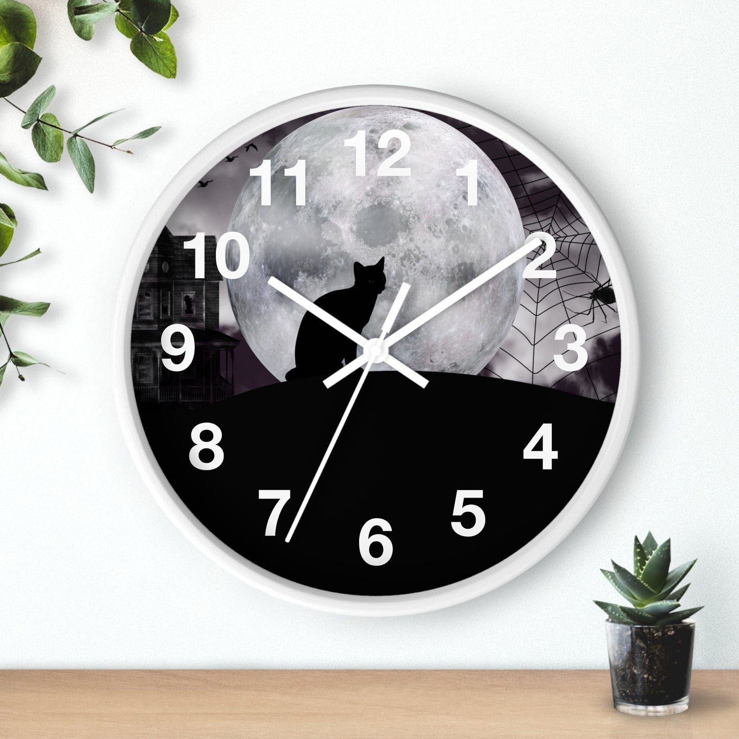 Halloween Cat Wall Clock - Home Decor - Epileptic Al’s Shop