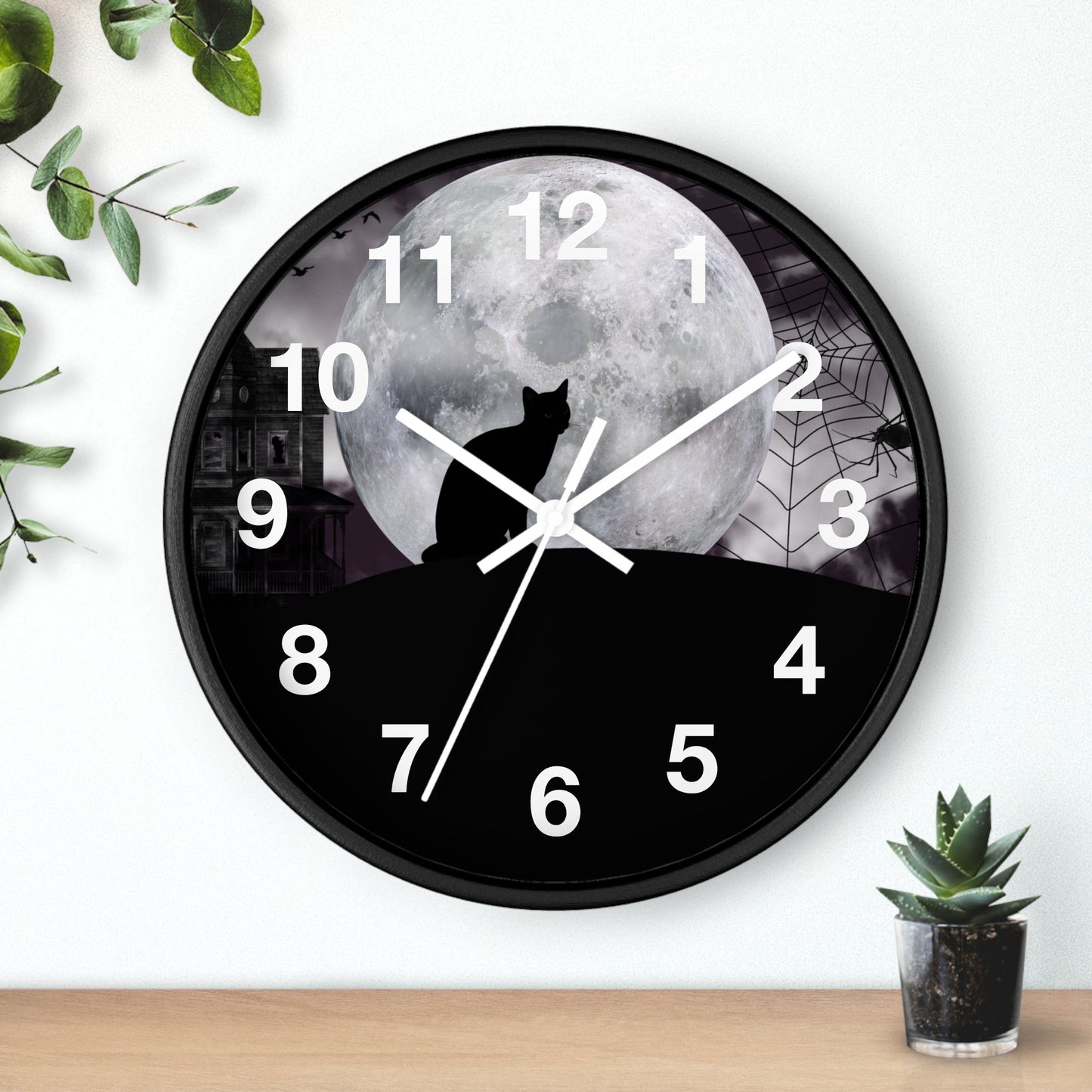 Halloween Cat Wall Clock - Home Decor - Epileptic Al’s Shop