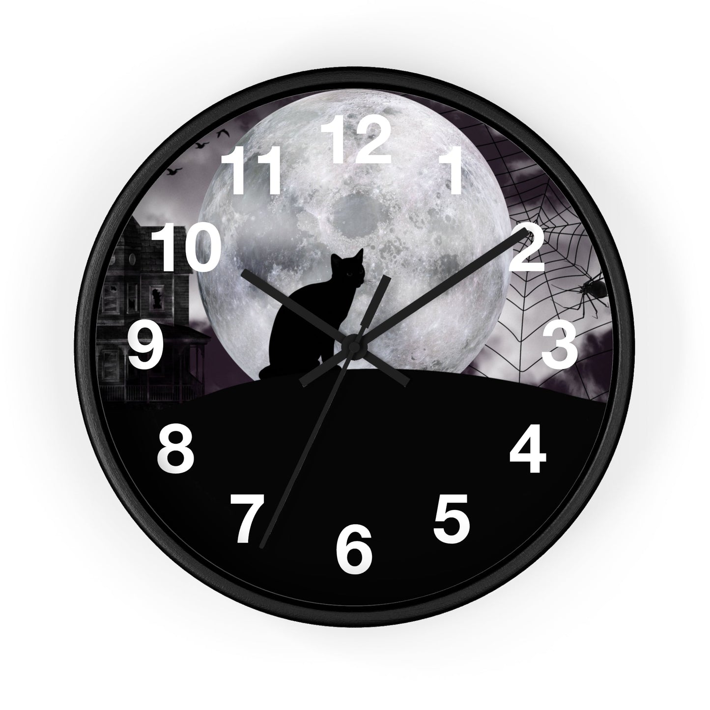 Halloween Cat Wall Clock - Home Decor - Epileptic Al’s Shop