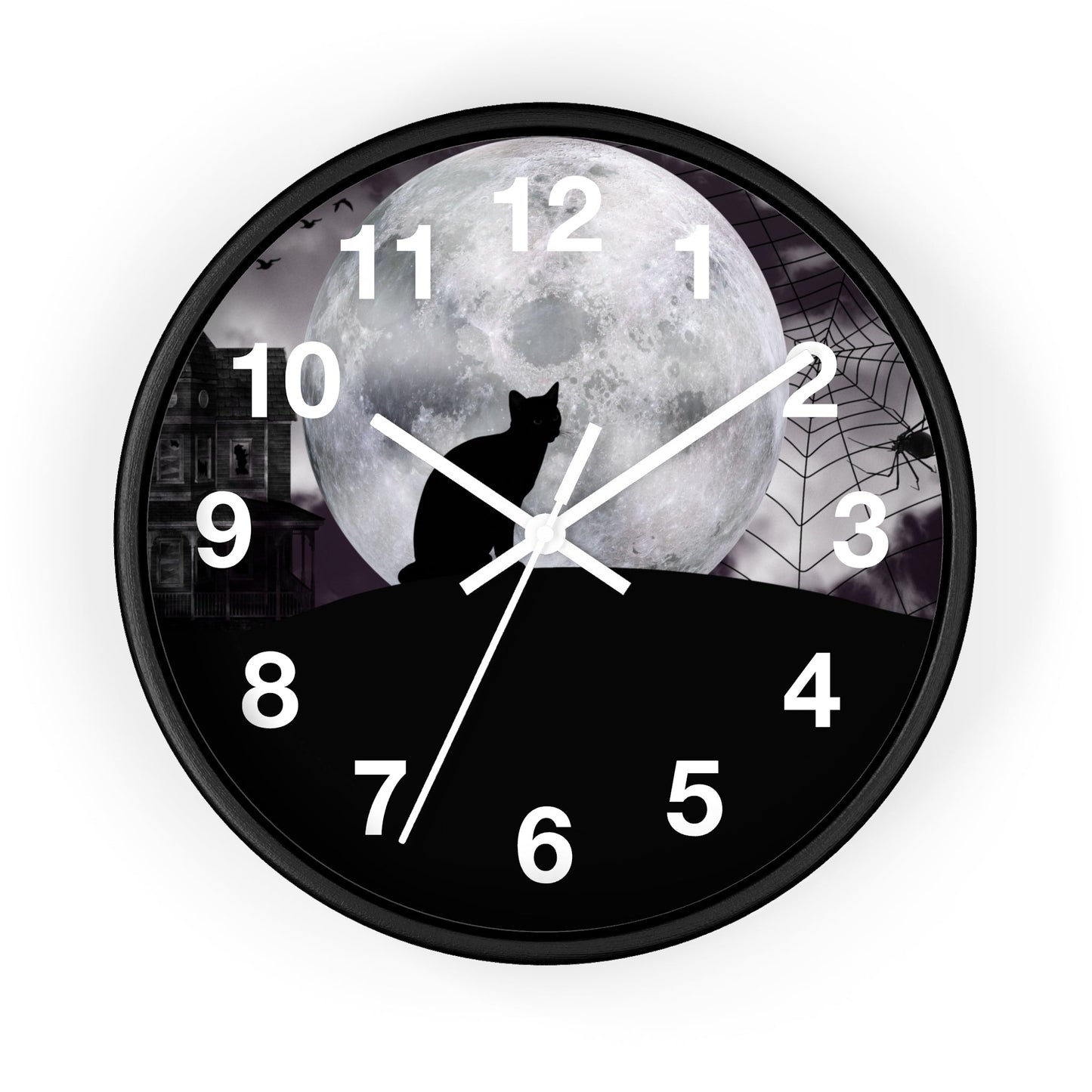 Halloween Cat Wall Clock - Home Decor - Epileptic Al’s Shop