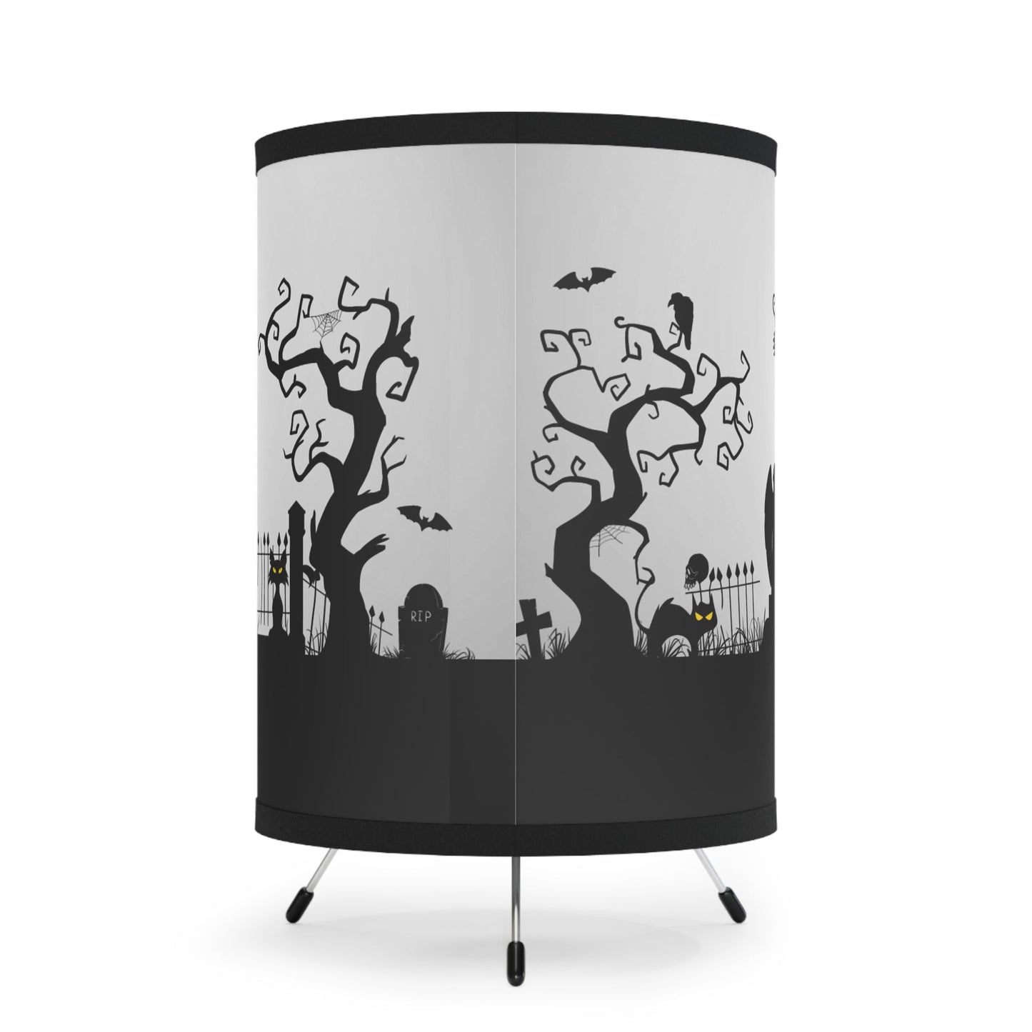 Halloween Cats Tripod Lamp with High - Res Printed Shade, US\CA plug - Home Decor - EpiAl's Shop