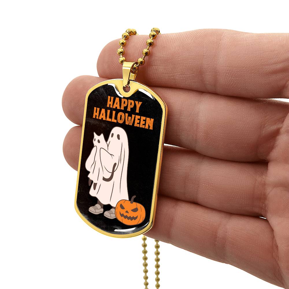 Halloween Ghost Pal Necklace - Jewelry - Epileptic Al’s Shop