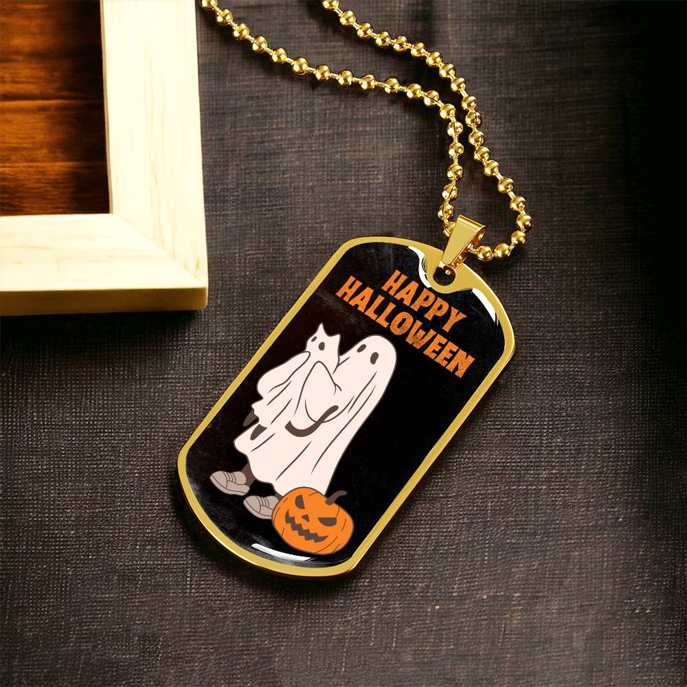 Halloween Ghost Pal Necklace - Jewelry - Epileptic Al’s Shop