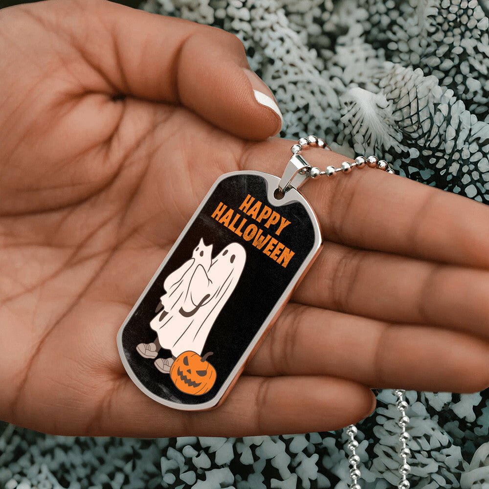 Halloween Ghost Pal Necklace - Jewelry - Epileptic Al’s Shop