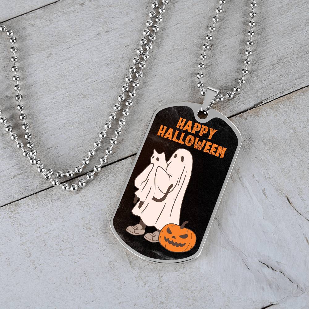 Halloween Ghost Pal Necklace - Jewelry - Epileptic Al’s Shop