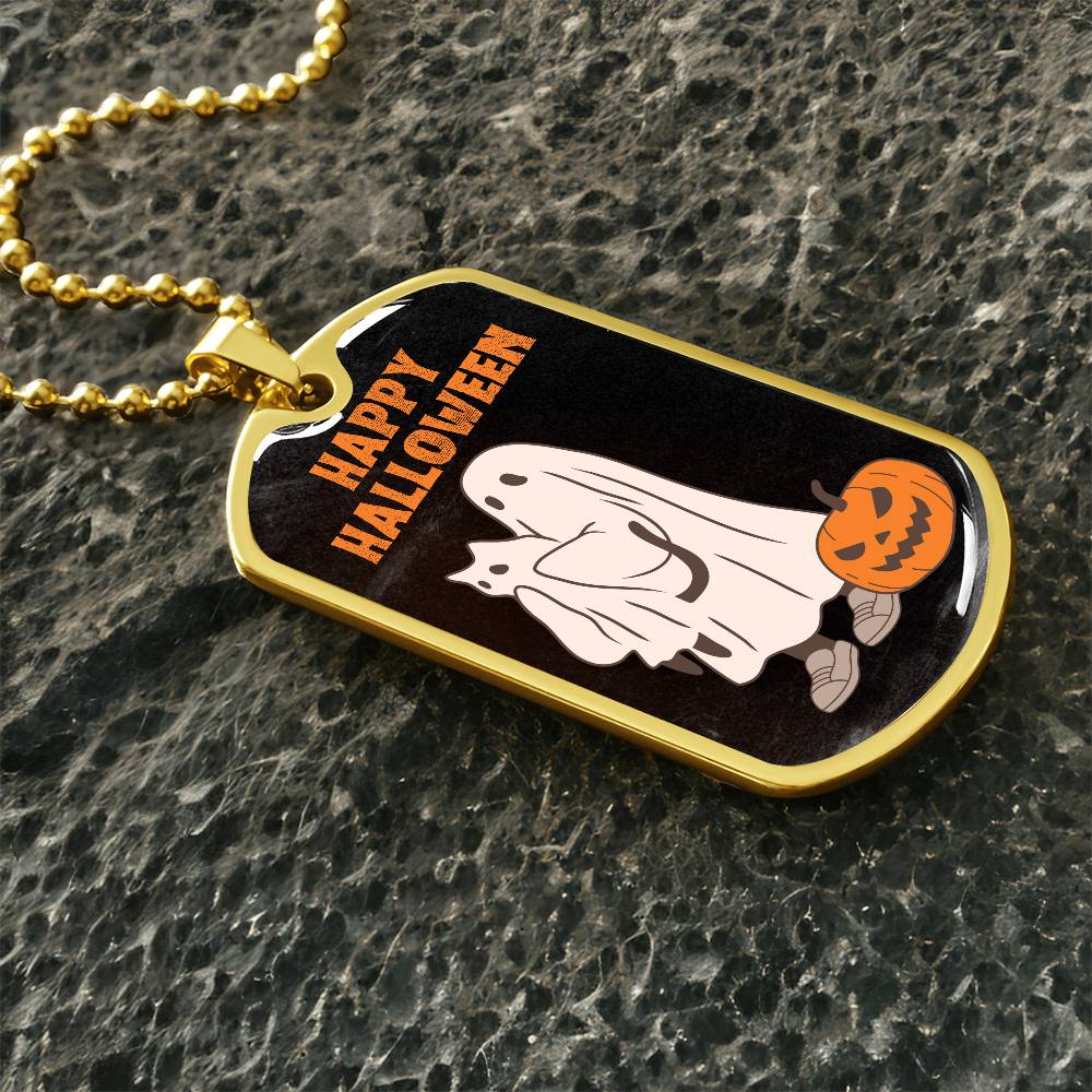 Halloween Ghost Pal Necklace - Jewelry - Epileptic Al’s Shop