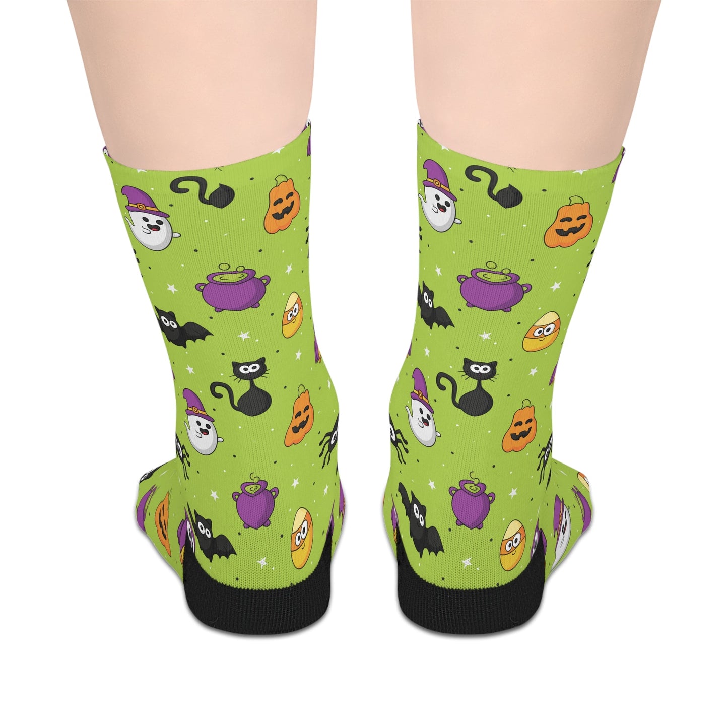 Halloween Mid - length Socks - All Over Prints - Epileptic Al’s Shop