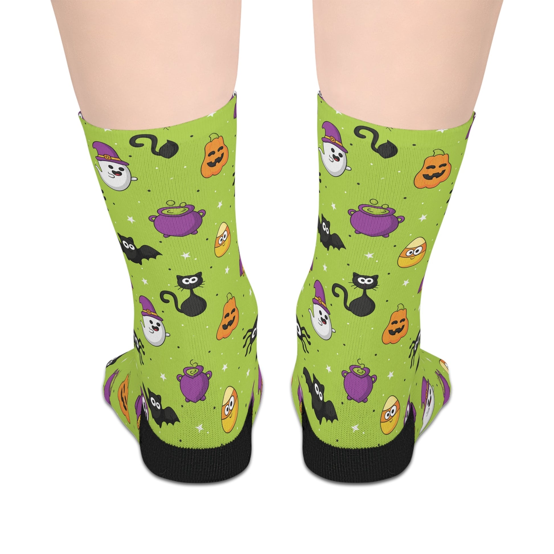 Halloween Mid - length Socks - All Over Prints - Epileptic Al’s Shop